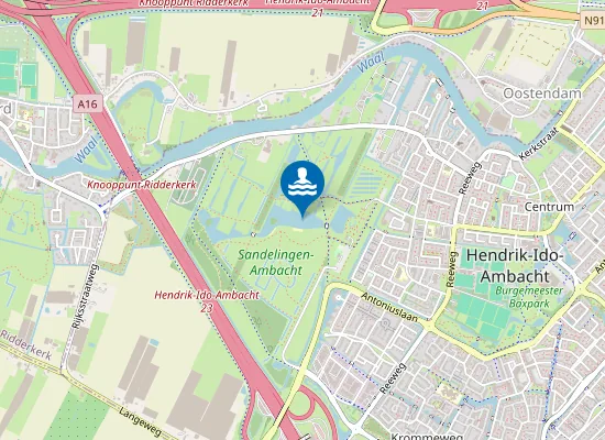 Map of SANDELINGEN AMBACHT