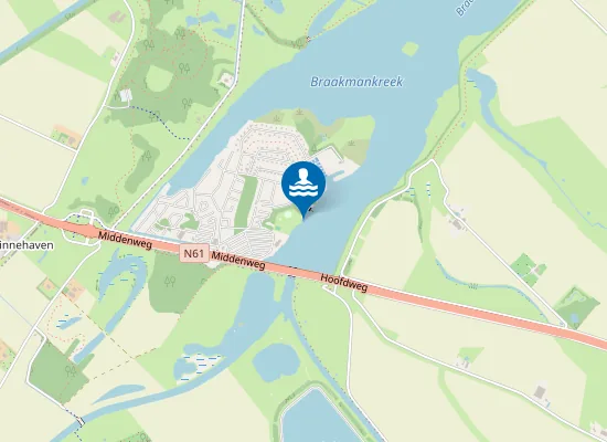 Map of Braakmankreek Oost