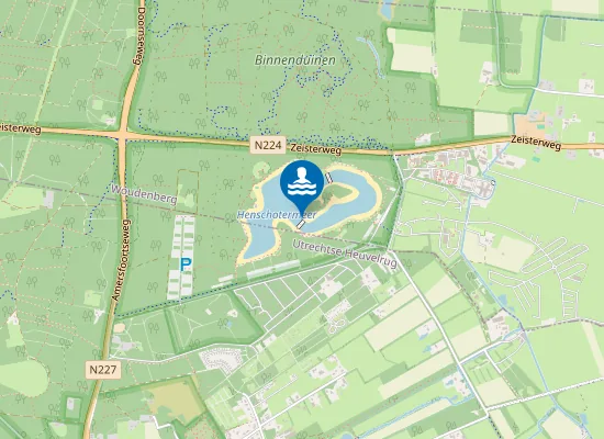 Map of HENSCHOTERMEER (ZUIDZIJDE), WOUDENBERG