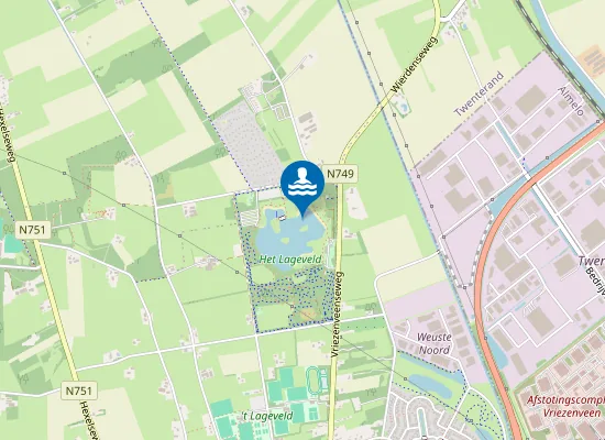 Map of HET LAGEVELD; ZWEMVIJVER