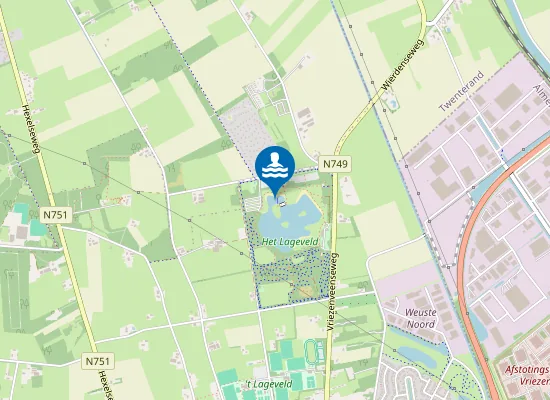 Map of HET LAGEVELD; KLEUTERVIJVER