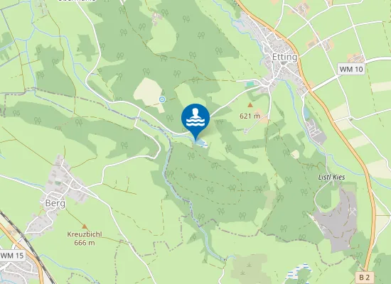 Map of ETTINGER WEIHER POLLING SUEDSEITE