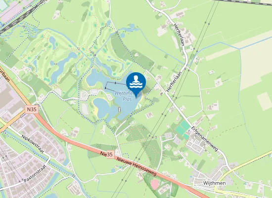 Map of WIJTHMENERPLAS OOST