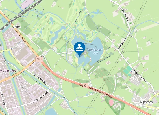 Map of WIJTHMENERPLAS ZUID