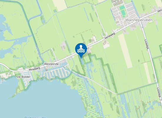 Map of VENEGER GAT WANNEPERVEEN VENEWEG