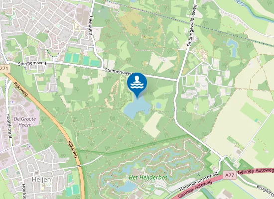 Map of RECREATIESTRAND CAMPING DE BLOKSBERG