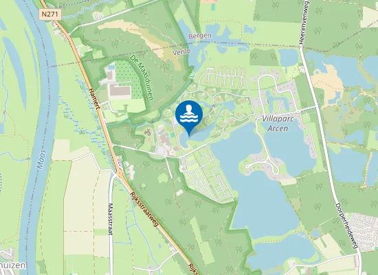 Map of RECREATIESTRAND VAKANTIEPARK KLEIN VINK