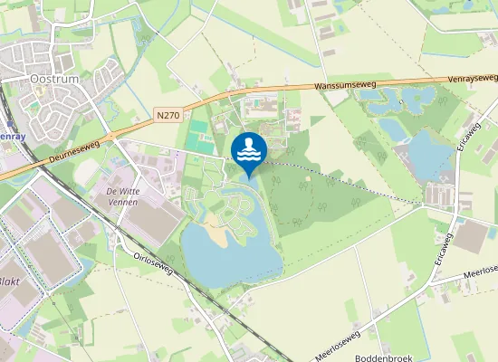 Map of RECREATIESTRAND PARC DE WITTE VENNEN