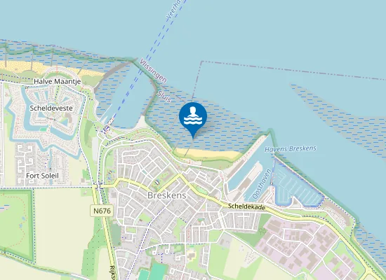 Map of Breskens Badstrand