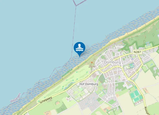 Map of DOMBURG BADSTRAND