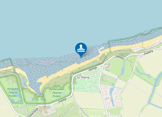 Map of NIEUWVLIET-BAD OOST BADSTRAND