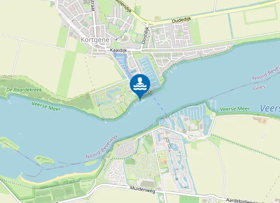 Map of KORTGENE PAARDEKREEK BADSTRAND