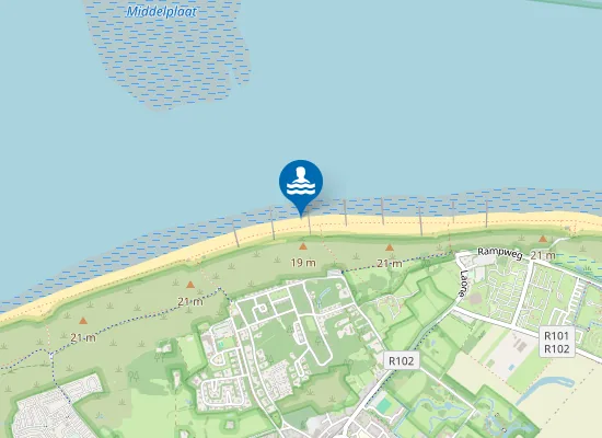 Map of RENESSE J. VAN RENESSEWEG BADSTRAND