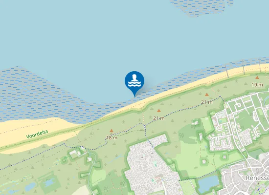 Map of RENESSE WILHELMINAHOEVE BADSTRAND