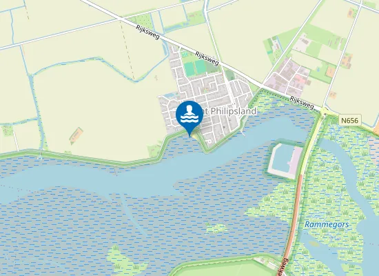 Map of SINT PHILIPSLAND BADSTRAND