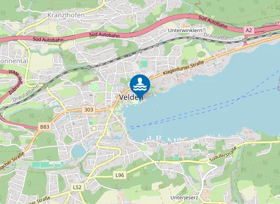 Map of WÖRTHER SEE, VELDEN
