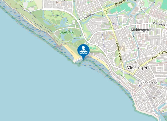 Map of VLISSINGEN NOLLE BADSTRAND