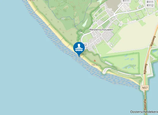 Map of WESTERSCHOUWEN ROTONDE BADSTRAND