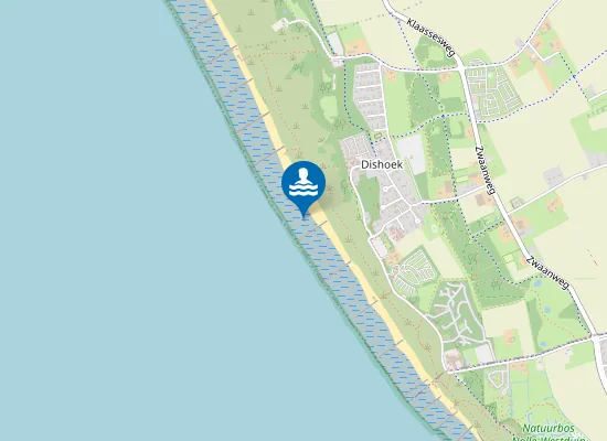 Map of ZOUTELANDE DISHOEK BADSTRAND