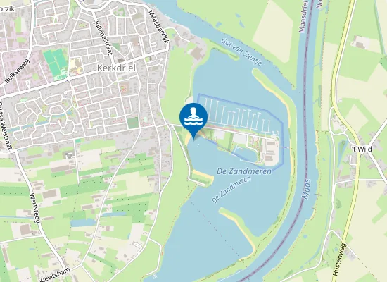 Map of DE ZANDMEREN NOORD