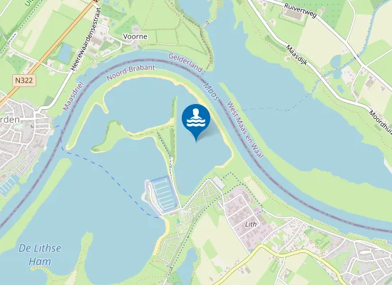 Map of LITHSE HAM, GEMEENTESTRAND