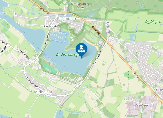 Map of RECREATIEGEBIED MOOKERPLAS