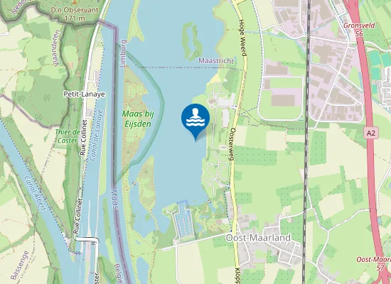 Map of PLAS WRC EIJSDEN, OOST MAARLAND ZUID