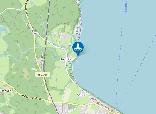 Map of STARNBERGER SEE SEESHAUPT SEESEITEN STEG