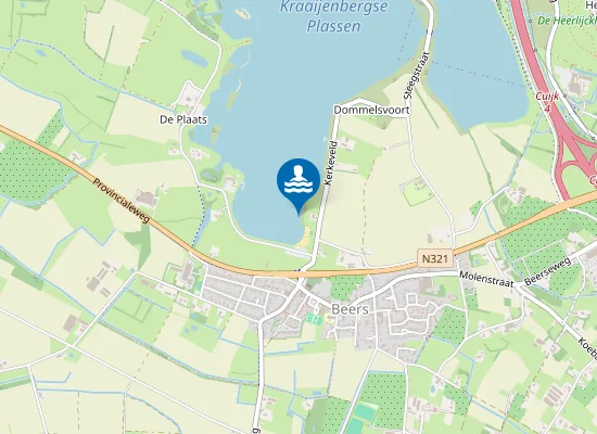 Map of KRAAIJENBERGSE PLAS BEERS