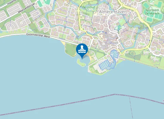 Map of Zwemstrand Almere