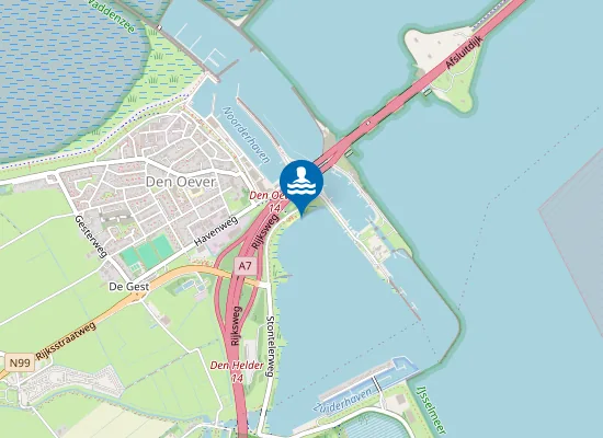 Map of STRAND ZUIDERHAVEN, DEN OEVER