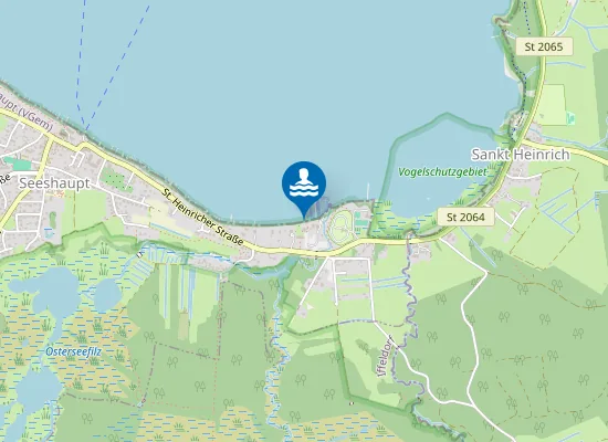 Map of STARNBERGER SEE SEESHAUPT LIDO BOOTSSTEG