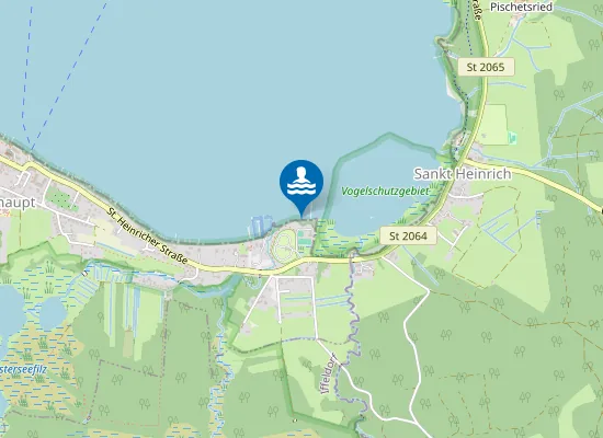 Map of STARNBERGER SEE SEESHAUPT GDL BADEPLATZ SUEDUFER