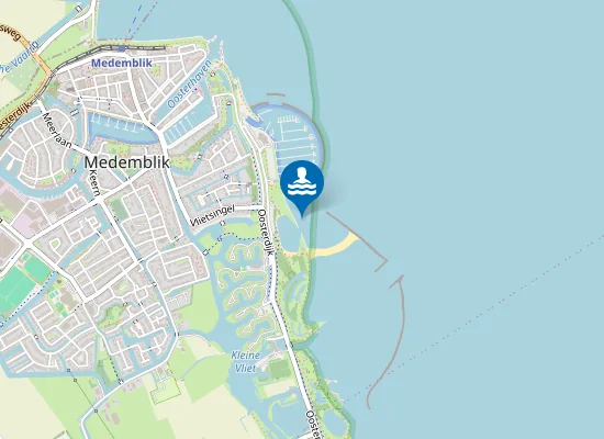 Map of VOOROEVER; VLIETSINGEL POEL