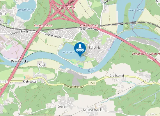 Map of SILBERSEE, VILLACH