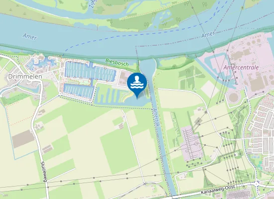 Map of BIESBOSCH MARINA, BADZONE STRAND