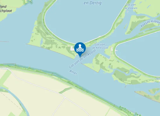 Map of GAT VAN DE KERKSLOOT, BADSTRAND