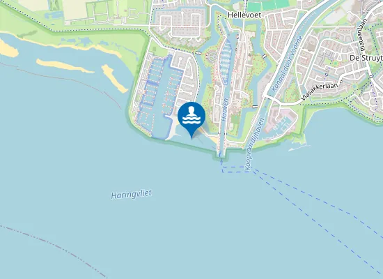 Map of VUURTOREN BADSTRAND HELLEVOETSLUIS