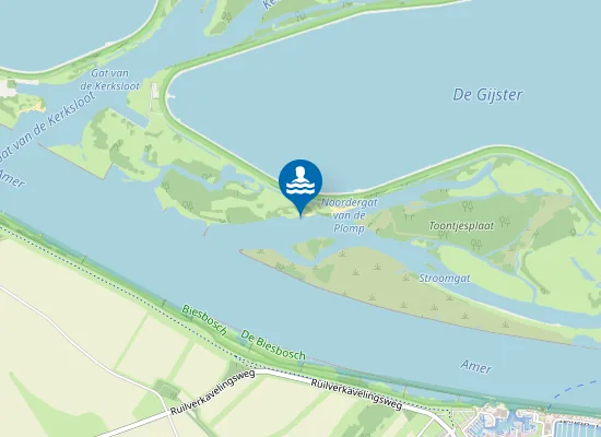 Map of NOORDERGAT VAN DE PLOMP, BADSTRAND