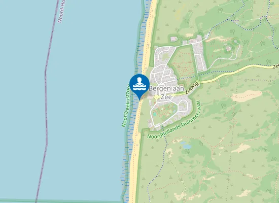 Map of Bergen Aan Zee