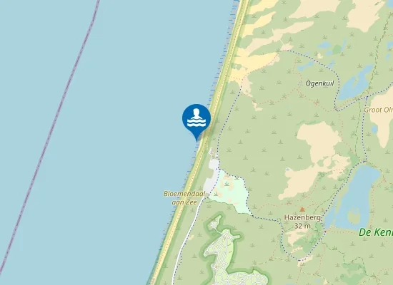 Map of BLOEMENDAAL AAN ZEE