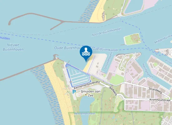 Map of IJMUIDEN KLEIN STRAND