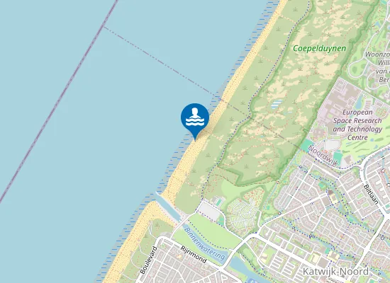 Map of KATWIJK AAN ZEE BOULEVARD NOORD