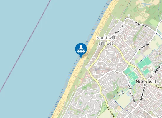 Map of NOORDWIJK AAN ZEE BOULEVARD