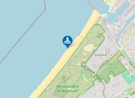 Map of SCHEVENINGEN ZUIDERSTRAND