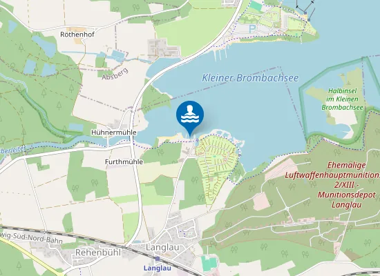 Map of KLEINER BROMBACHSEE PFOFELD BADESTRAND CAMPINGPLATZ