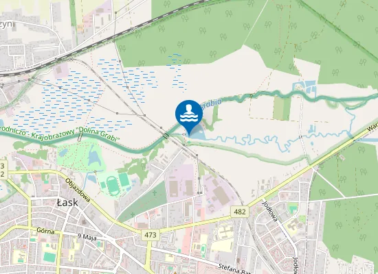 Map of KĄPIELISKO MIEJSKIE W ŁASKU