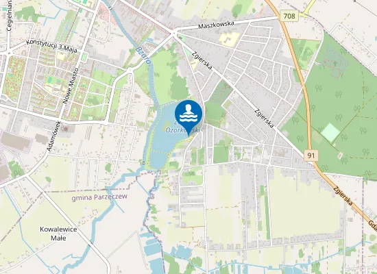 Map of Kąpielisko Centrum Sportu i Rekreacji Wodnik