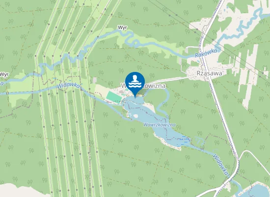 Map of KĄPIELISKO NA TERENIE OŚRODKA SPORTU I REKREACJI WAWRZKOWIZNA