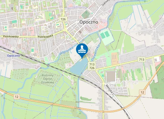 Map of Zalew Opoczno